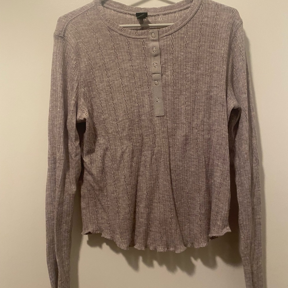 long-sleeve button up